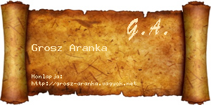 Grosz Aranka névjegykártya