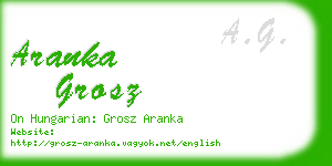 aranka grosz business card